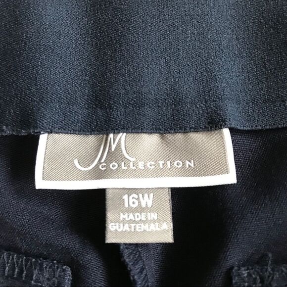 JM Collection Slim Leg Curvy Fit Trousers Pants Blue Sz 16W NWT - Picture 7 of 15